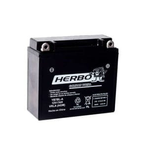 HERBO YB7BL-A (AGM) 12V 7AH Libre Mantenimiento